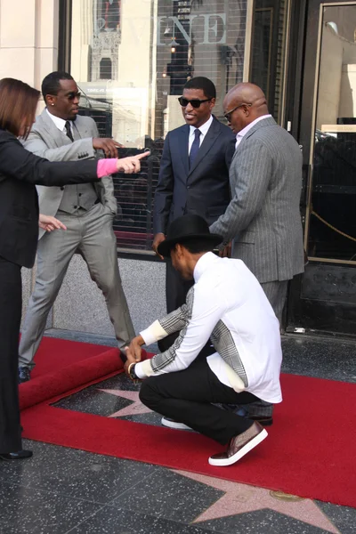 Usher, Sean Combs, Kenny "Babyface" Edmonds, Antonio "La" Reid — Stockfoto