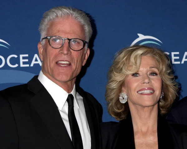 Ted Danson, Jane Fonda — Stok Foto