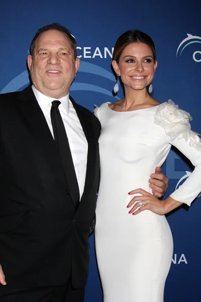 Harvey Weinstein, Maria Menounos — Stock Photo, Image