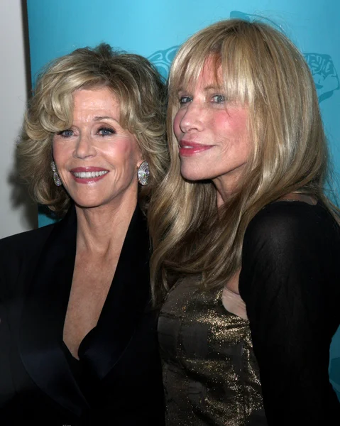 Jane Fonda, Carly Simon — Foto de Stock