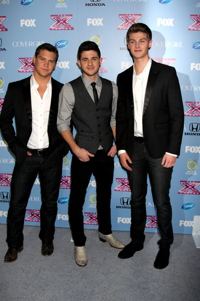 Estrada agitada Andrew Scholz, Colton Pack, Zach Beeken — Fotografia de Stock