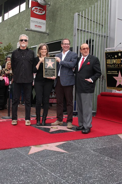 Kris Kristofferson, Laura Joplin, Michael Joplin, Clive Davis — Stock Photo, Image