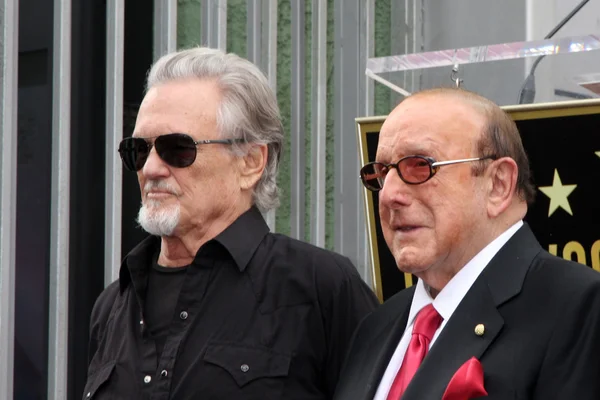 Kris Kristofferson, Clive Davis — Foto de Stock