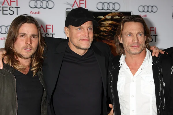 Woody Harrelson, Brett Harrelson, guests — Stock Photo, Image