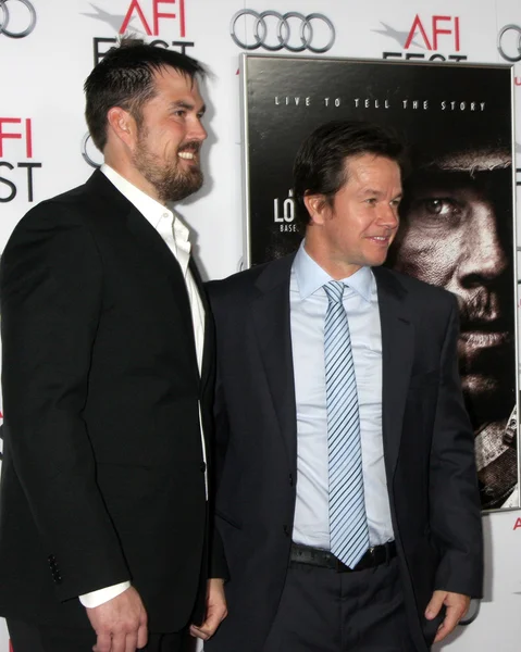 Marcus Luttrell, Mark Wahlberg — Stock Photo, Image