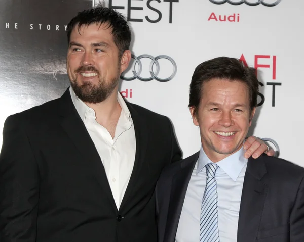 Marcus Luttrell, Mark Wahlberg — Stock Photo, Image