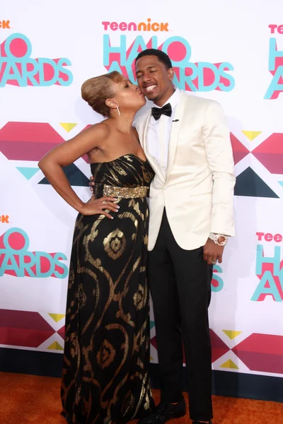 Beth Gardner, Nick Cannon — Foto de Stock