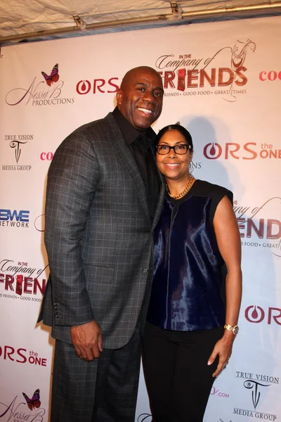 Magic Johnson, Cookie Johnson — Stockfoto