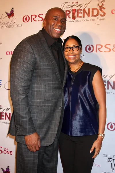 Magic Johnson, Cookie Johnson — Stock Photo, Image