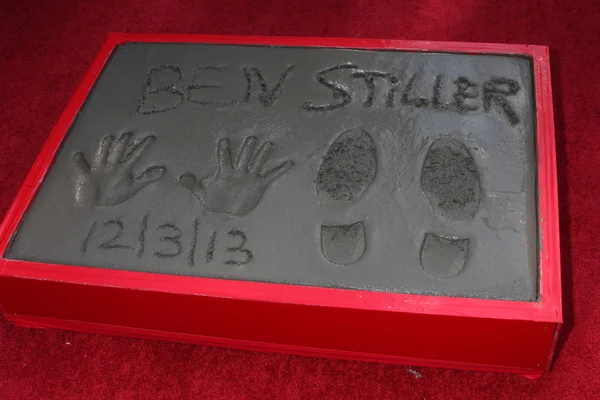 Ben Stiller Hand and Foot Prints — Stock Photo, Image