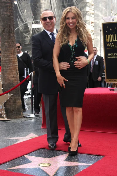 Thalia, Tommy Mottola — Foto Stock