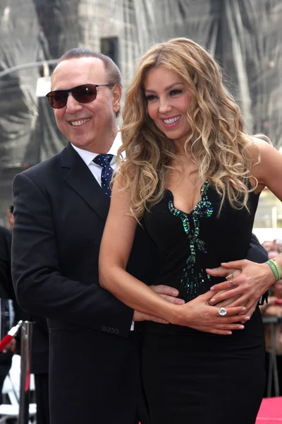 Thalia, Tommy Mottola — Foto Stock