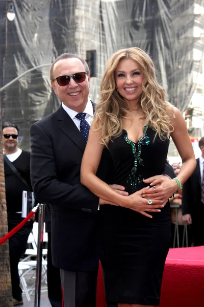 Thalia, Tommy Mottola — Foto Stock