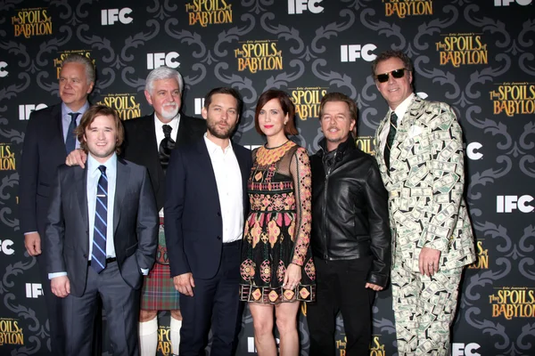 Tim robbins, haley joel osment, steve tom, tobey maguire, kristen wiig, espada de david, will ferrell — Foto de Stock