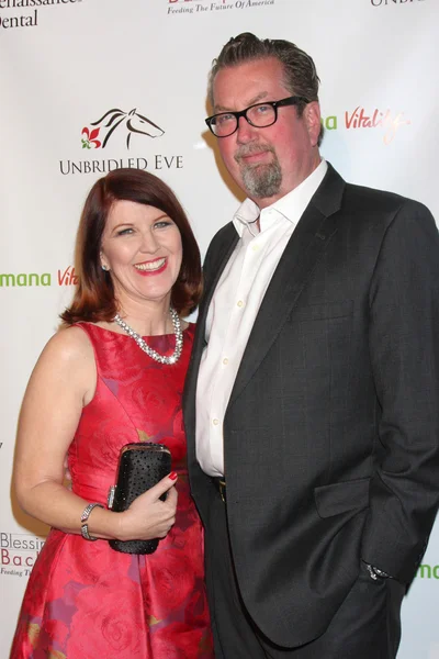 Kate flannery, chris monopol — Zdjęcie stockowe