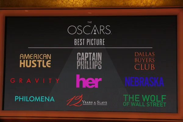 Best Picture Nominees — Stock Photo, Image