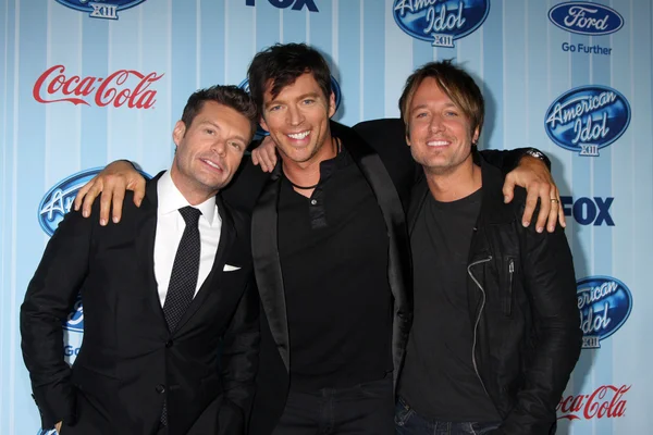 Ryan Seacrest, Harry Connick, Jr, Keith Urban — Stock Photo, Image