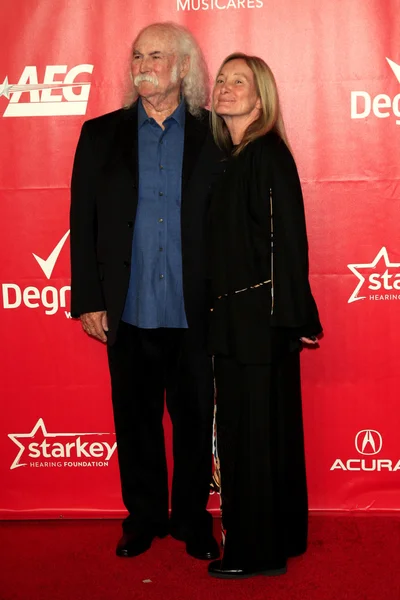 David Crosby, wife Jan Crosby — Stock Photo, Image