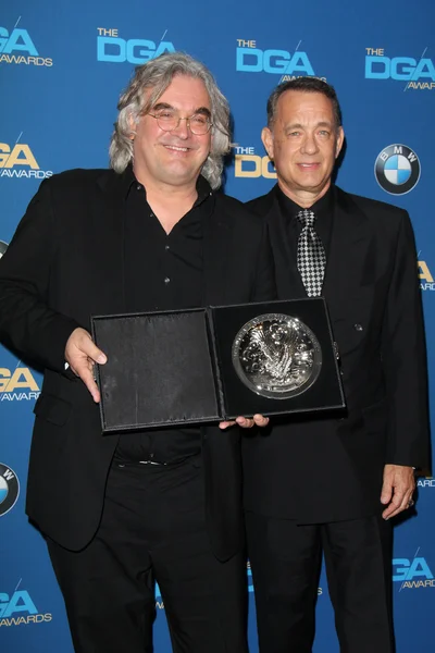 Paul Greengrass, Tom Hanks — Stock Photo, Image