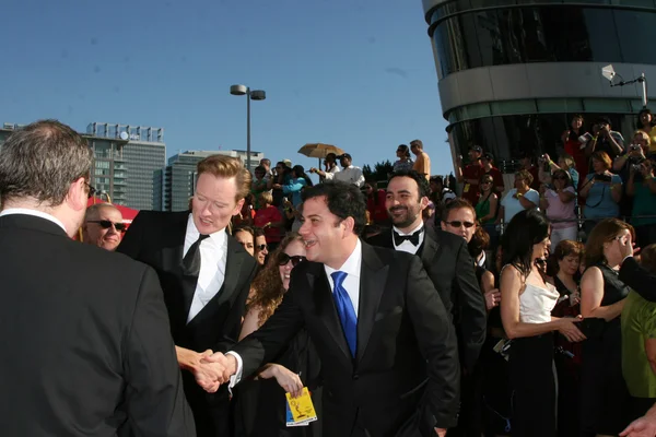 Conan o'brien a jimmy kimmel — Stock fotografie