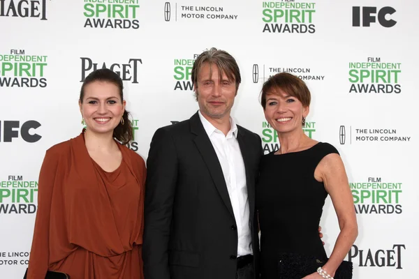 Viola Mikkelsen, Mads Mikkelsen, Hanne Jacobsen — Fotografia de Stock