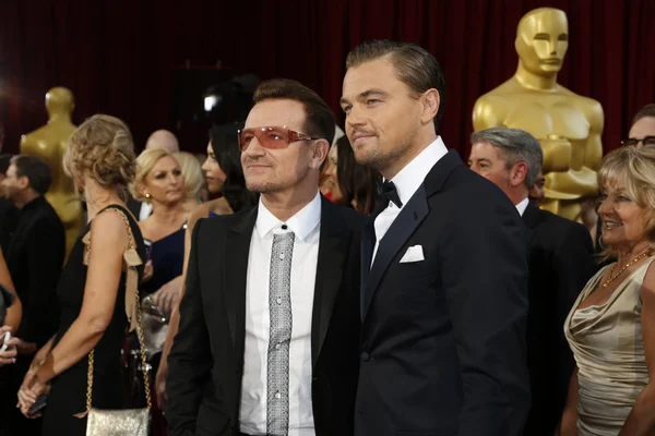 Bono, Leonardo Dicaprio — Stock fotografie