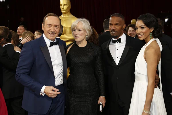 Kevin spacey, glenn uzavřít, jamie foxx, corinne biskup — Stock fotografie