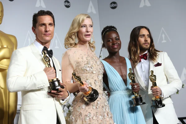 Matthew McConaughey, Cate Blanchett, Lupita Nyong 'o, Jared Leto — Foto de Stock