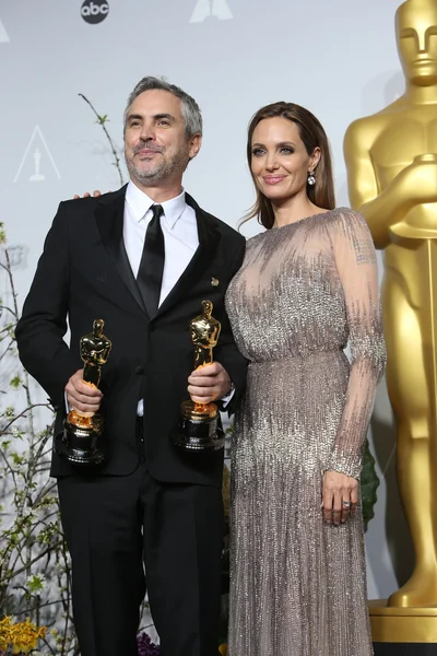 Alfonso Cuaron, Angelina Jolie — Zdjęcie stockowe