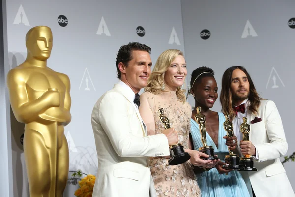 Matthew Mcconaughey, Cate Blanchett, Lupita Nyong'o, Jared Leto — Stockfoto