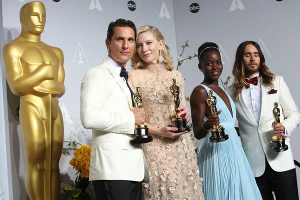 Matthew McConaughey, Cate Blanchett, Lupita Nyong 'o, Jared Leto — Foto de Stock