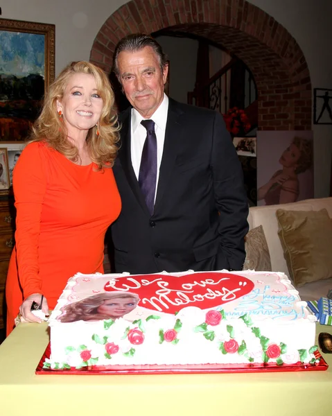 Eric braeden, melodi thomas scott — Stockfoto