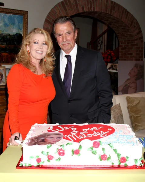 Eric Braeden, Melody Thomas Scott — Foto de Stock