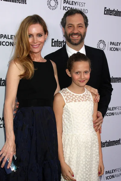 Leslie Mann, Iris Apatow, Judd Apatow — Foto Stock