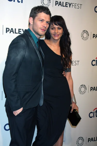 Joseph Morgan, Persia White — Stock Photo, Image