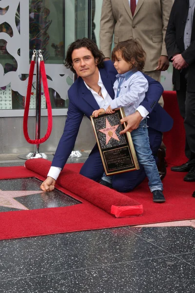 Orlando Bloom, Flynn Bloom — Stock fotografie