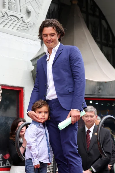 Orlando Bloom, Flynn Bloom — Stockfoto