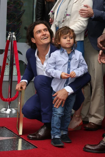 Orlando Bloom, Flynn Bloom — Stock Photo, Image