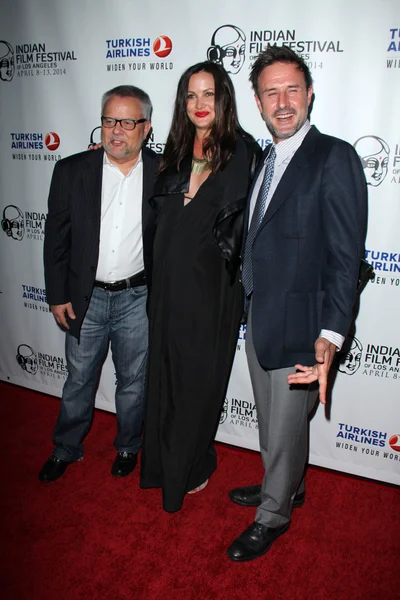 Bud Mclarty, Christina Mclarty, David Arquette — Stockfoto