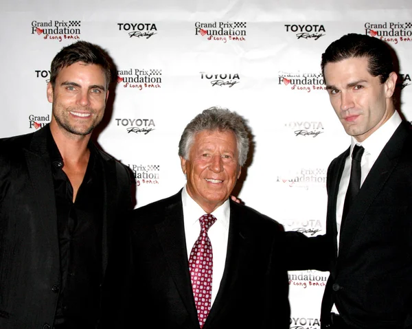 Colin Egglesfield, Mario Andretti, Sam Witwe — Stock Fotó