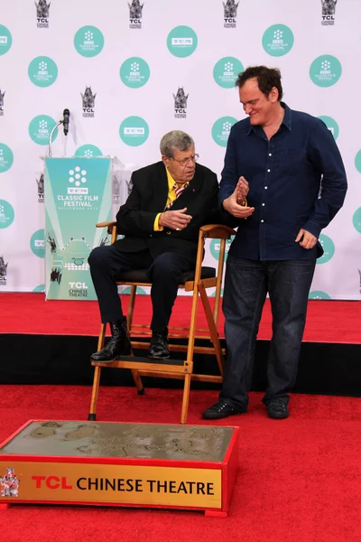 Jerry Lewis, Quentin Tarantino — Stock Photo, Image