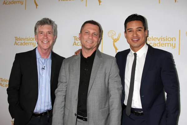 Tom Bergeron, Todd Thicke, Mario Lopez — Stok fotoğraf