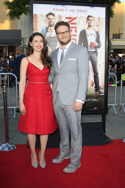 Lauren miller, seth rogen — Stockfoto