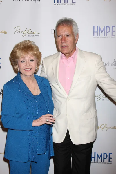 Debbie Reynolds, Alex Trebek — Foto Stock