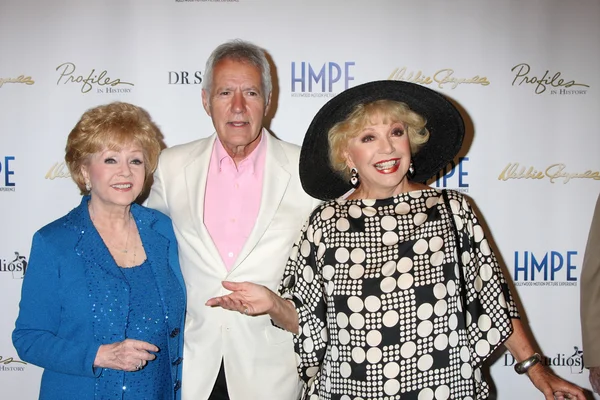 Debbie Reynolds, Alex Trebek, Ruta Lee — Zdjęcie stockowe