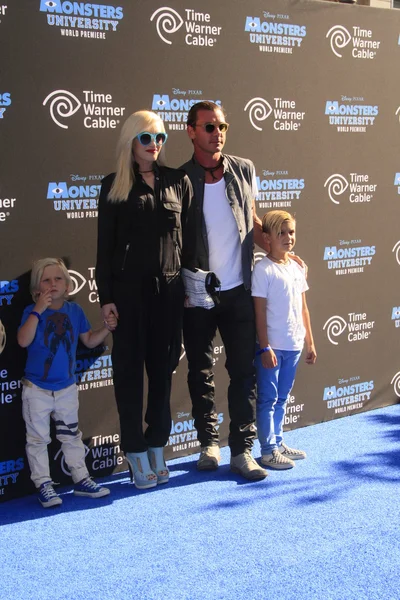 Zuma Rossdale, Gwen Stefani, Kingston Rossdale, Gavin Rossdale — Fotografia de Stock