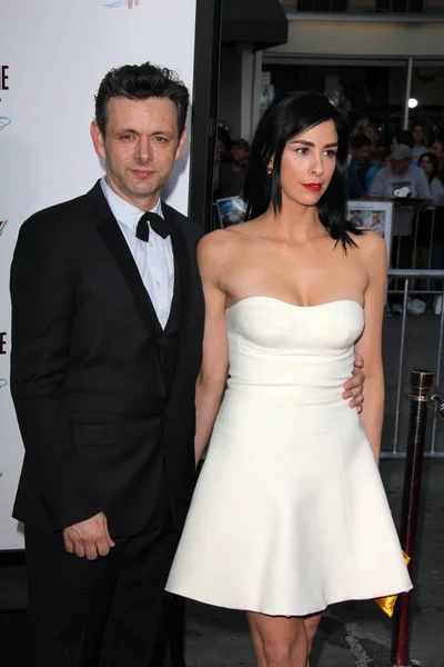 Michael Sheen, Sarah Silverman — Stockfoto