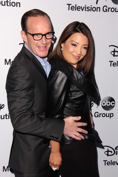 Clark Gregg, Ming-Na Wen — Stock Photo, Image