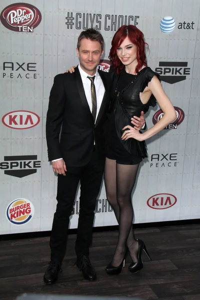 Chris Hardwick, Chloe Dykstra — Foto Stock