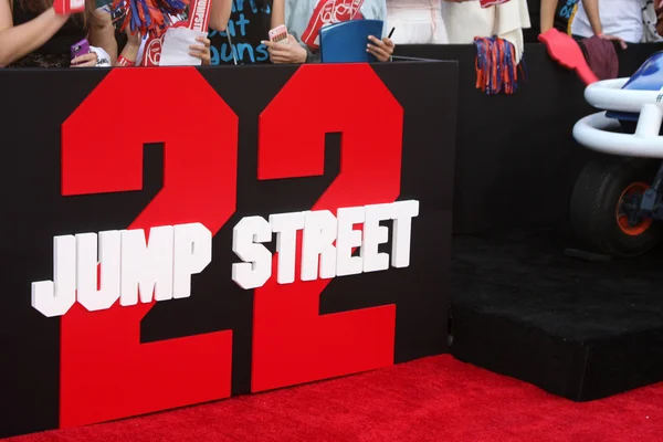 Atmosphere at the "22 Jump Street" — Stock Photo, Image